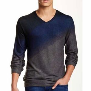 Go Couture V Neck Ombré Sweater